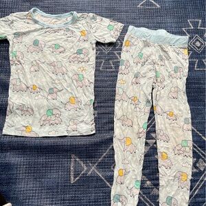 Littles sleepies 3t elephant short sleeve long pants pajamas